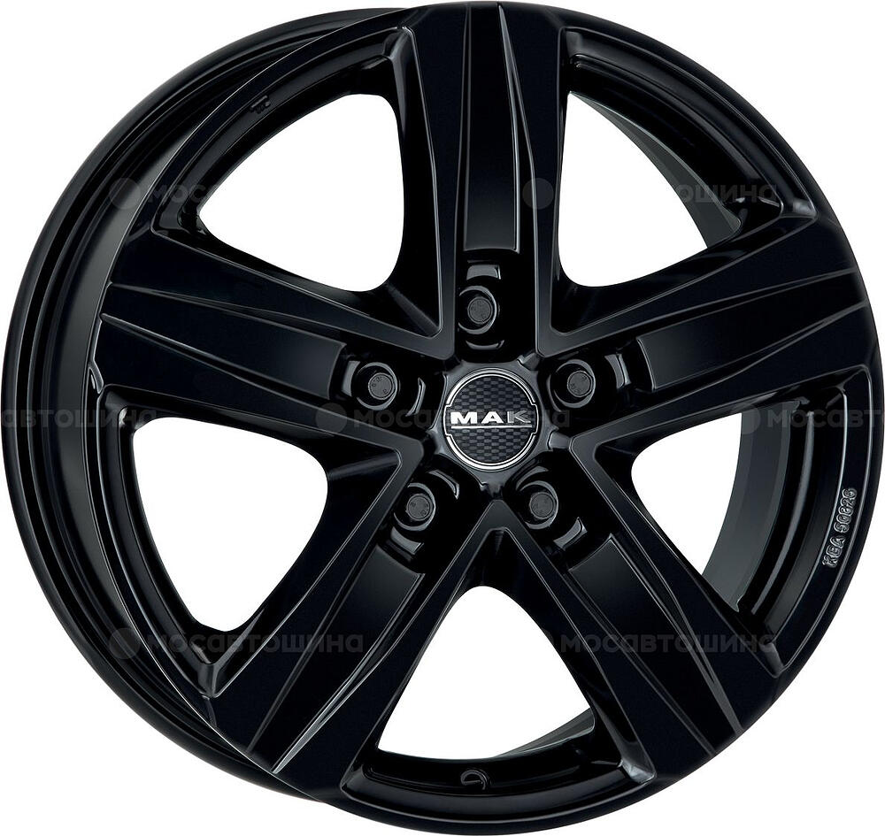 Mak Stone 5 7x17 5x112 ET 55 Dia 66.6 Gloss Black