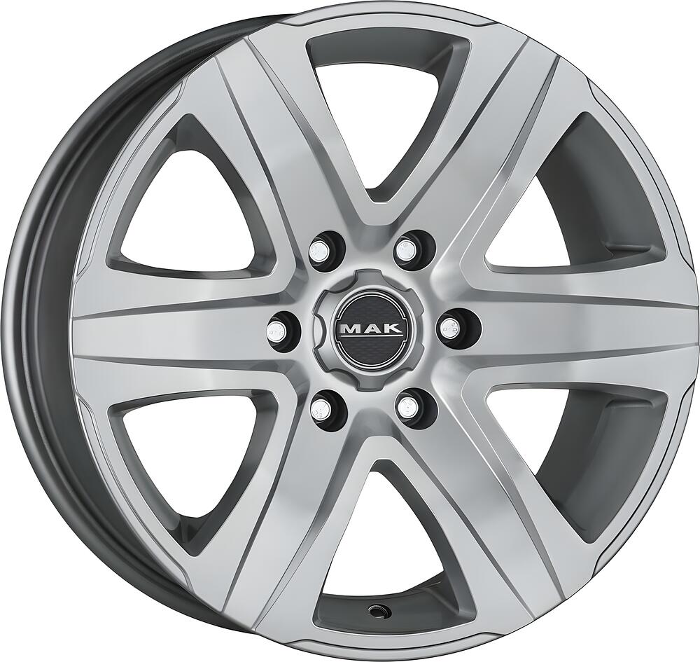 Mak Stone 6 8x18 6x130 ET 53 Dia 84.1 silver