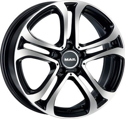 Mak Stuttgart 7x18 5x112 ET 48 Dia 66 Black mirror