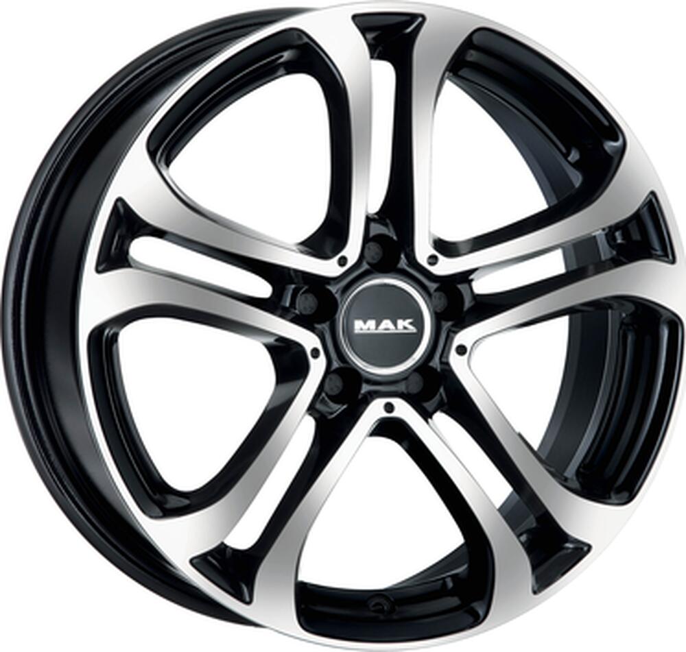 Mak Stuttgart 8x19 5x112 ET 45 Dia 66.6 Black mirror