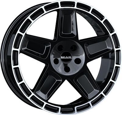 Mak Trek 9x20 5x108 ET 38 Dia 63.4 Black Mirror