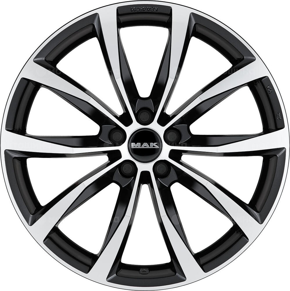 Mak Wolf 8x18 5x100 ET 35 Dia 72 Black Mirror