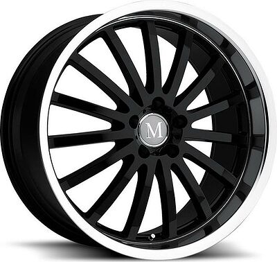 Mandrus Millenium 9.5x19 5x112 ET 53 Dia 66.6 Gloss Black Mirror Cut Lip