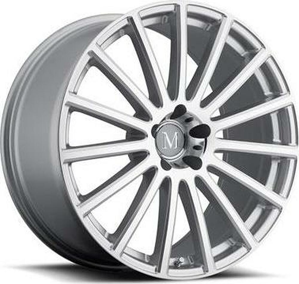 Mandrus Rotec 8x17 5x112 ET 25 Dia 66.6 Silver Mirror Cut Face