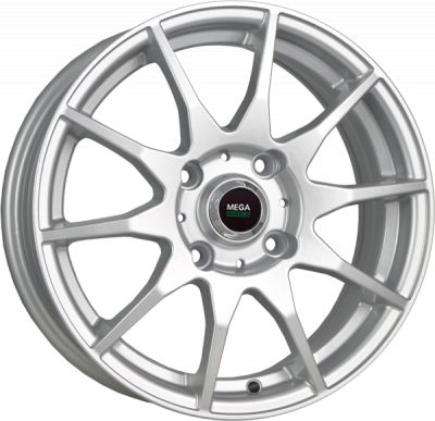 Mega Wheels Y737 6x15 5x100 ET 38 Dia 57.1 silver