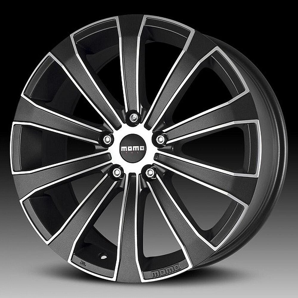 Momo Europe 7x17 5x108 ET 40 Dia 72.3 Matt Carbon Polished