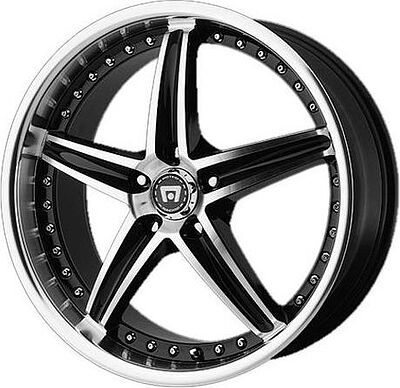 Motegi MR107 8.5x20 5x108 ET 42 Dia 72.62 Black/Machined