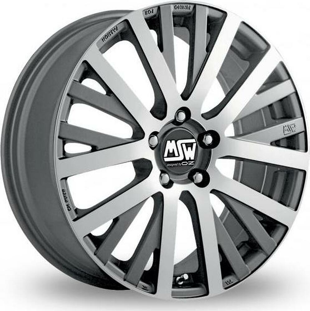 MSW 18 7x16 5x112 ET 35 Dia 73.1 Matt Gunmetal Full Polished