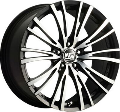 MSW 20/5 8x18 5x120 ET 34 Dia 72.6 Matt Black Full Pol