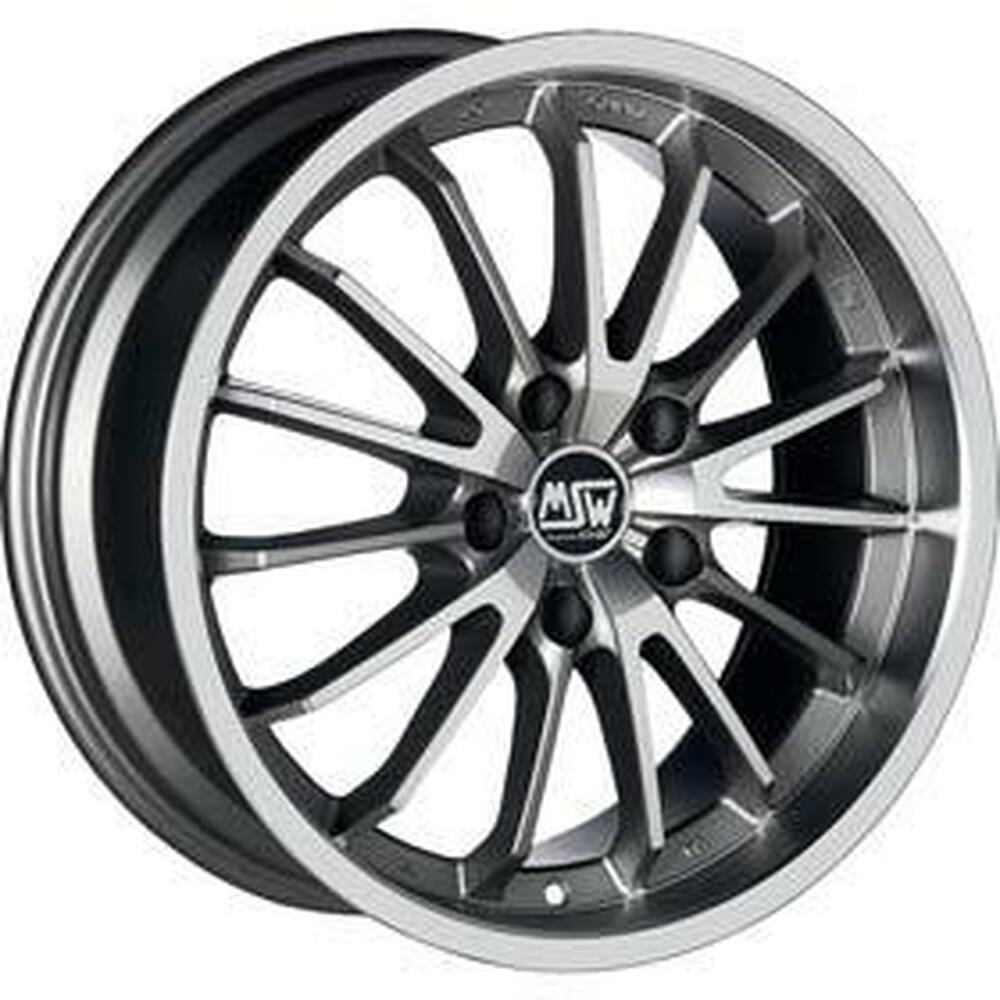 MSW 21 8x18 5x112 ET 35 Dia 75 Matt Grey Full Pol