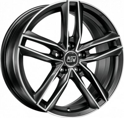 MSW 26 8x18 5x114.3 ET 45 Dia 73.1 MATT DARK TITANIUM FULL POLISHED