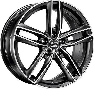 MSW 26 8x18 5x112 ET 40 Dia 66.5 Matt Dark Titanium