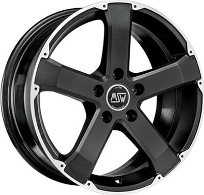 MSW 45 8x18 5x127 ET 40 Dia 71.6 Matt Black Full Polished