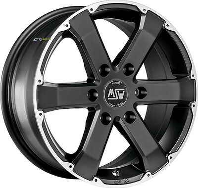 MSW 46 7.5x17 6x139.7 ET 40 Dia 67.1 Matt Black Full Polished