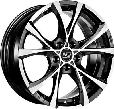 MSW Cross Over 8x18 5x120 ET 29 Dia 72.6 Black Full Polish