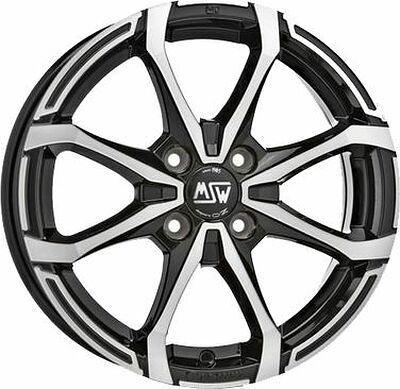 MSW X4 5x15 4x100 ET 32 Dia 60 Black Full Polish