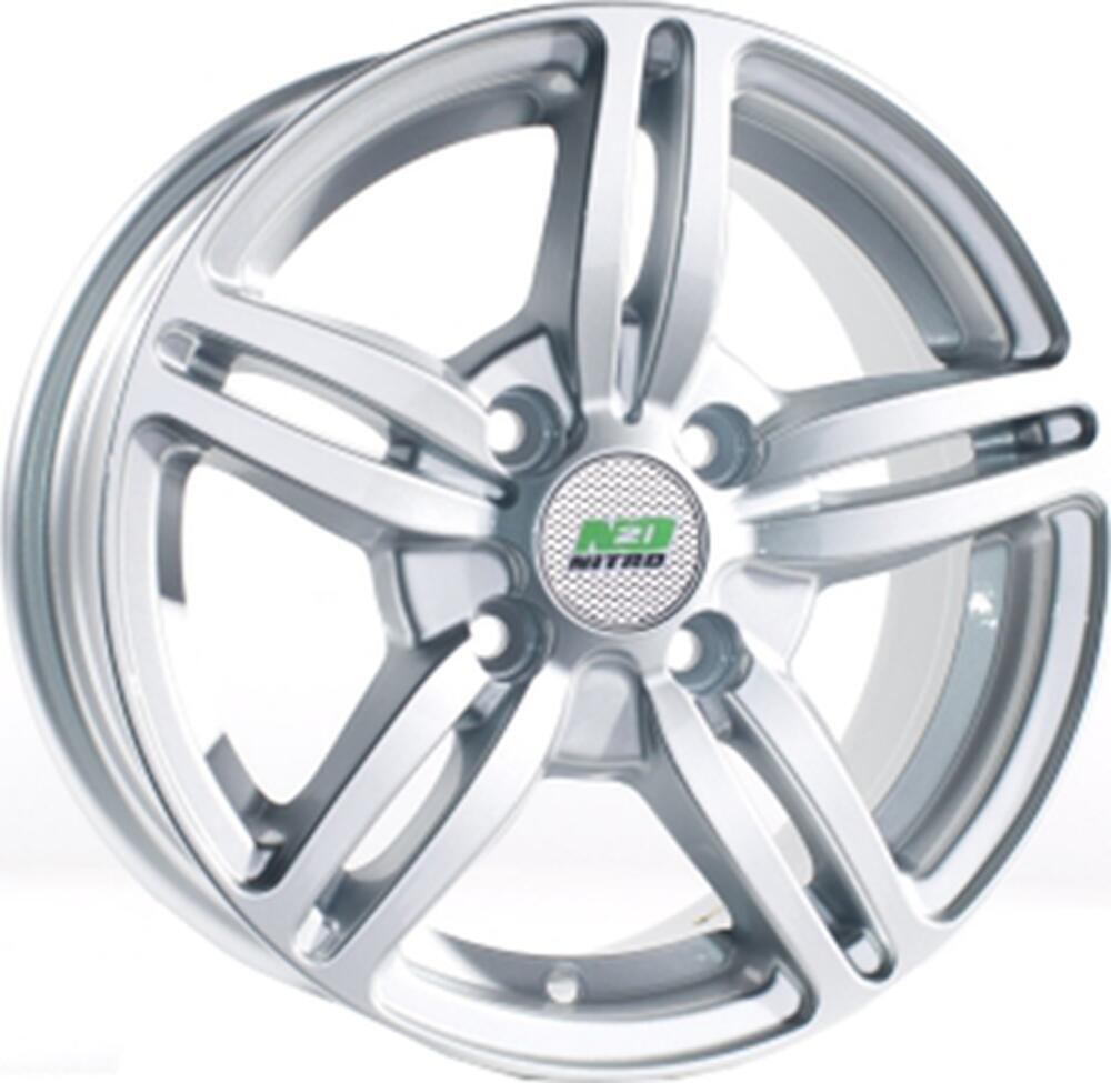 N2O Y149 5.5x13 4x100 ET 35 Dia 73.1 silver