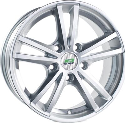 N2O Y236 6.5x15 5x100 ET 38 Dia 73.1 silver