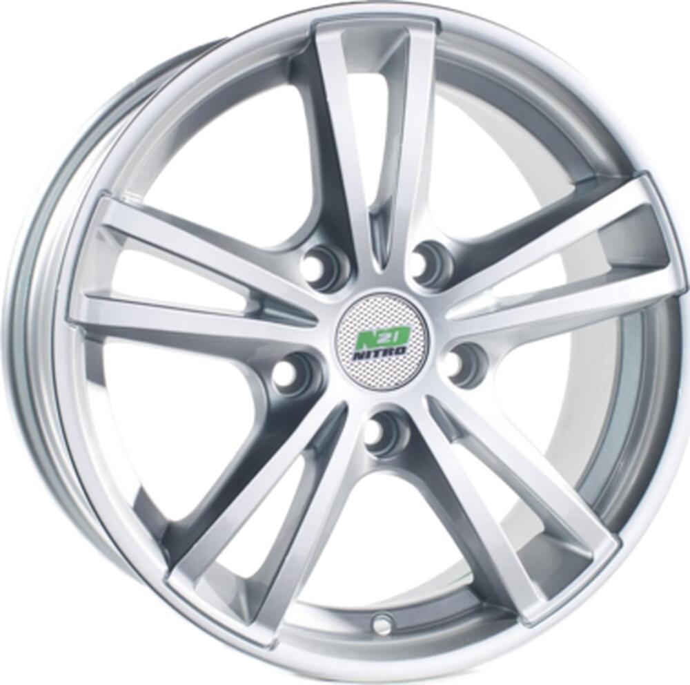 N2O Y236 6x14 4x100 ET 35 Dia 73.1 silver