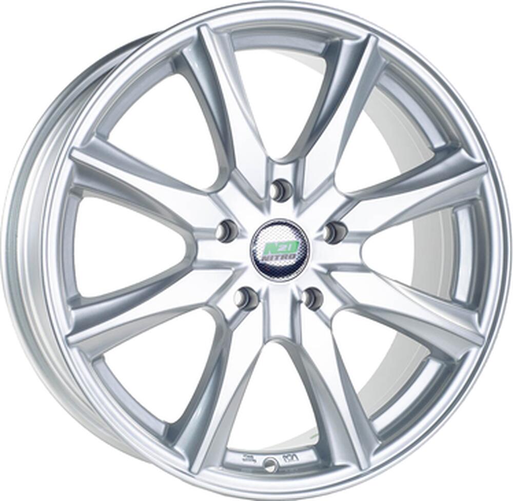 N2O Y3127 7.5x17 5x115 ET 44 Dia 70.1 silver