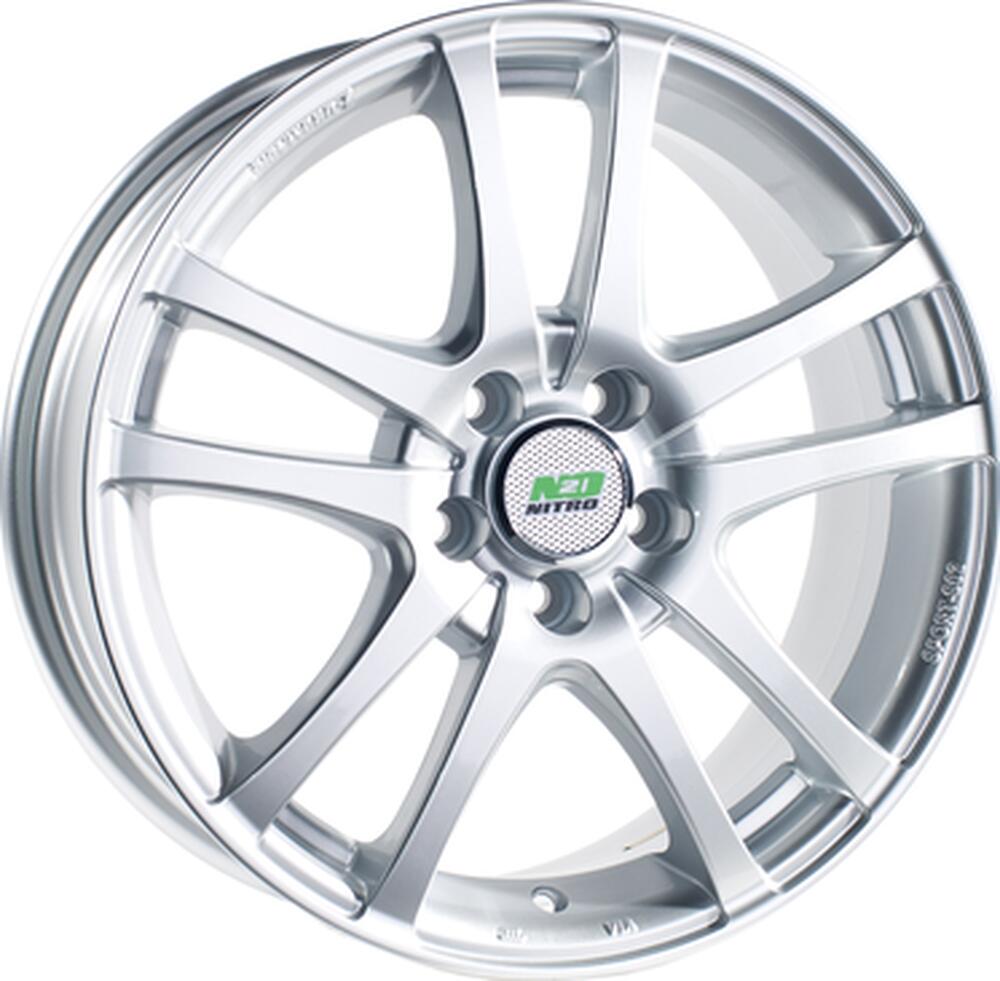 N2O Y450 6x15 5x100 ET 40 Dia 73.1 silver