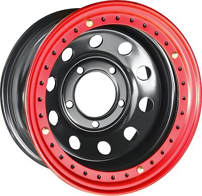 Off-Road-Wheels Toyota Land Cruiser 100/105 + бедлок красный 8x16 5x150 ET -14 Dia 113 черный