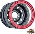 Off-Road-Wheels УАЗ + бедлок красный 10x15 5x139.7 ET -44 Dia 110 черный