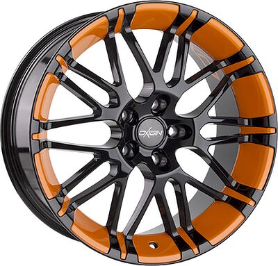 Oxigin 14 Oxrock 8.5x20 5x120 ET 35 Dia 76.9 Foil Orange