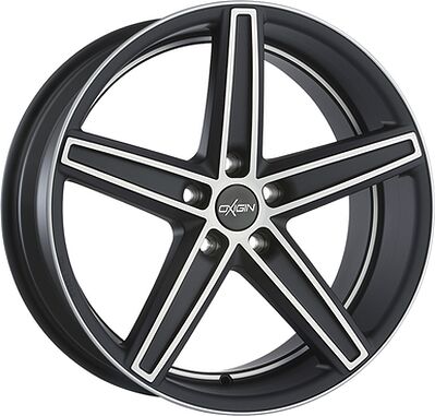 Oxigin 18 Concave 9x20 5x114.3 ET 38 Dia 72.6 black full polish matt