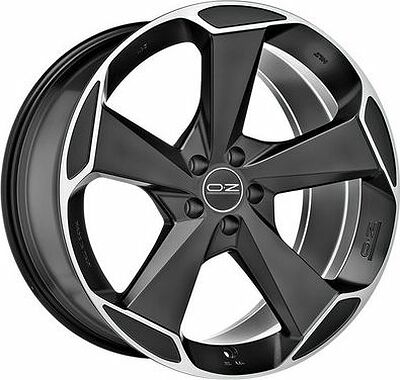 OZ Racing Aspen HLT 9x21 5x112 ET 50 Dia 79 Matt Black + Diamond Cut