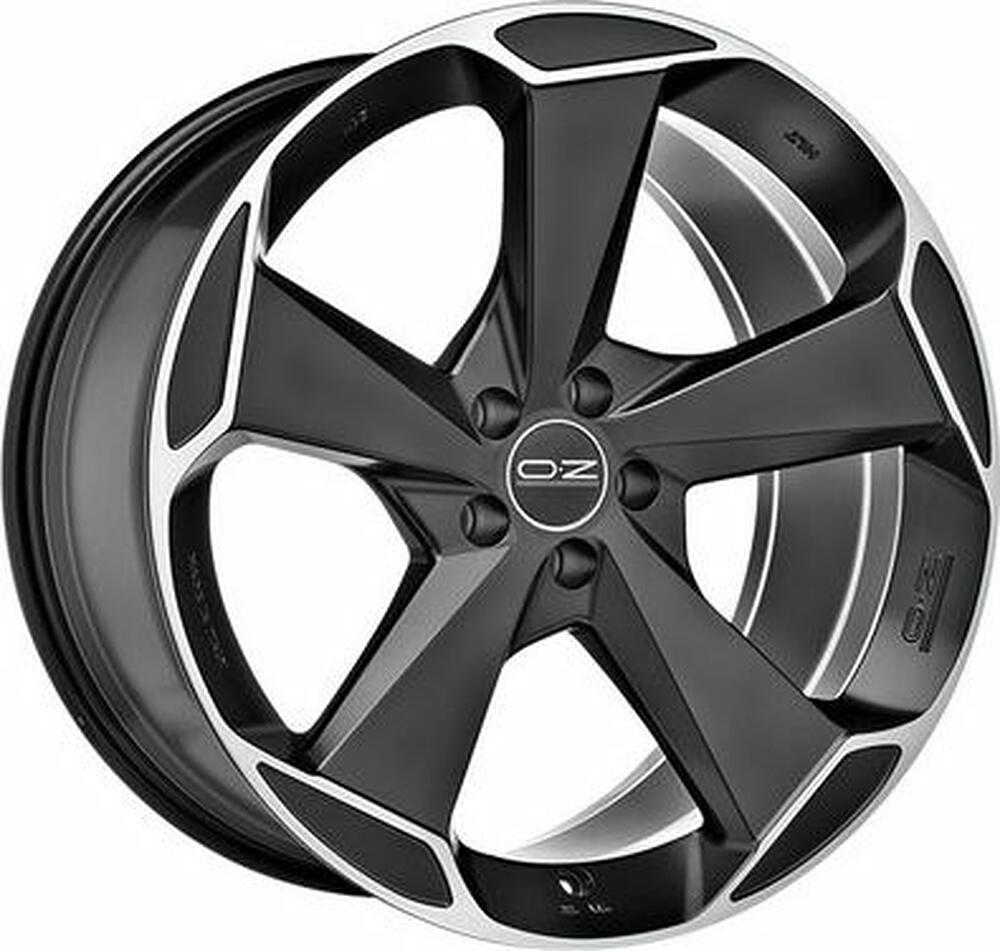 OZ Racing Aspen HLT 9.5x20 5x112 ET 33 Dia 79 Matt Black + Diamond Cut