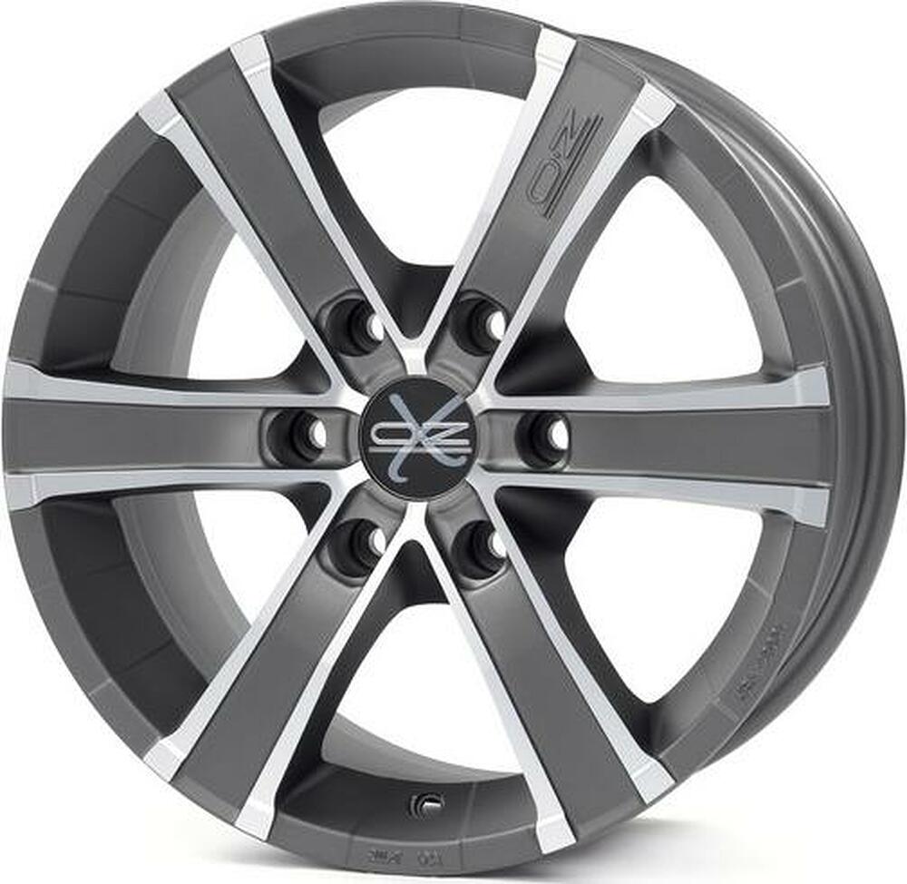 OZ Racing Sahara 6 8x17 6x139.7 ET 35 Dia 67. Matt Graphite D.C.