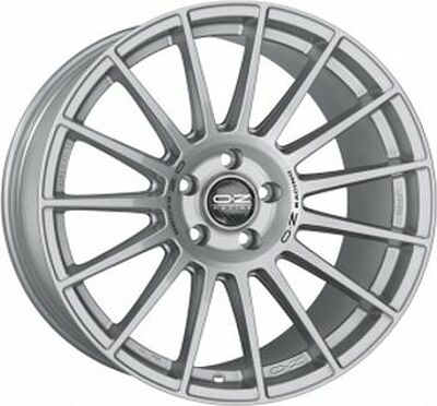 OZ Racing Superturismo LM 8x18 5x112 ET 48 Dia 75 Matt Race Silver + Black Lettering