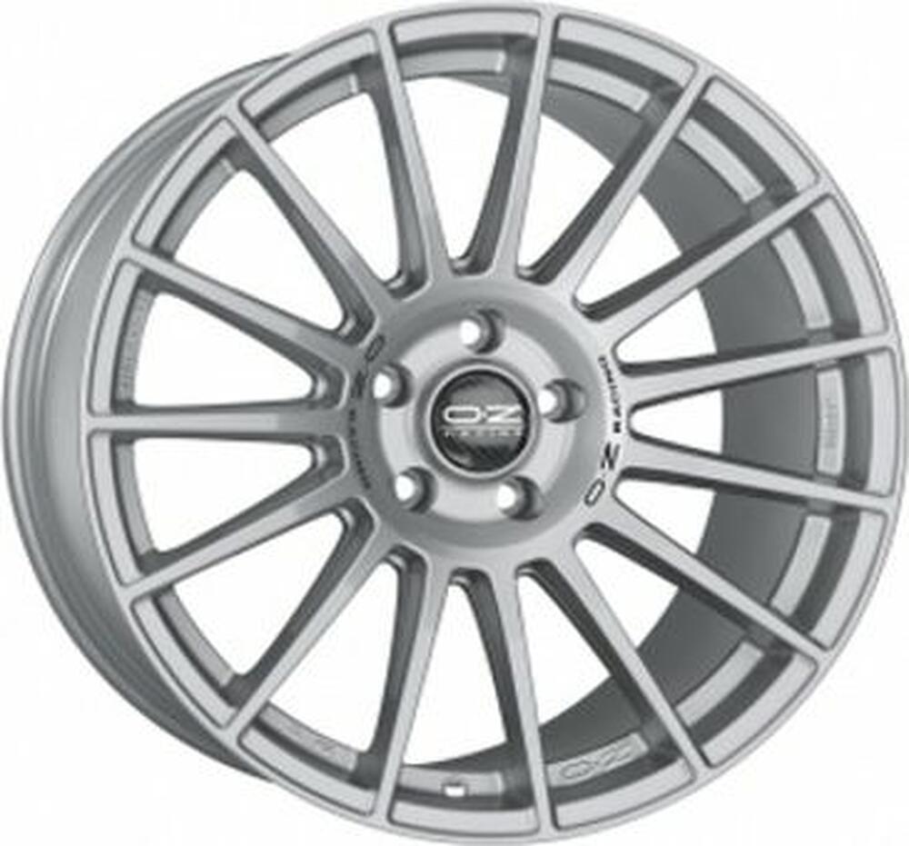 OZ Racing Superturismo LM 8x18 5x100 ET 35 Dia 68 Matt Race Silver + Black Lettering
