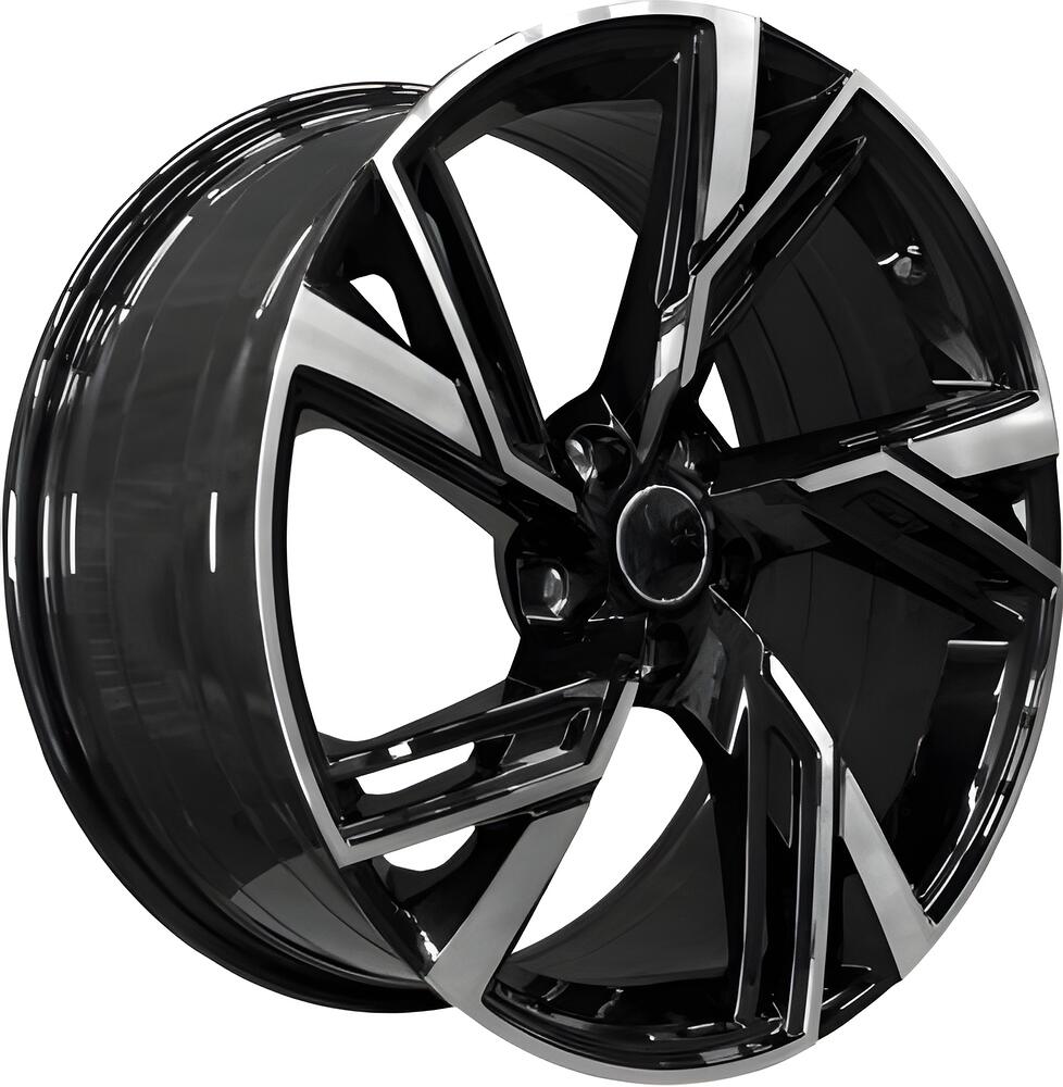 PDW 1071 8.5x19 5x112 ET 35 Dia 66.45 Gloss Black Machine Face