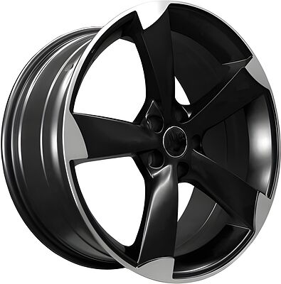 PDW 3006 9x20 5x112 ET 35 Dia 66 Flat Black Machine Face