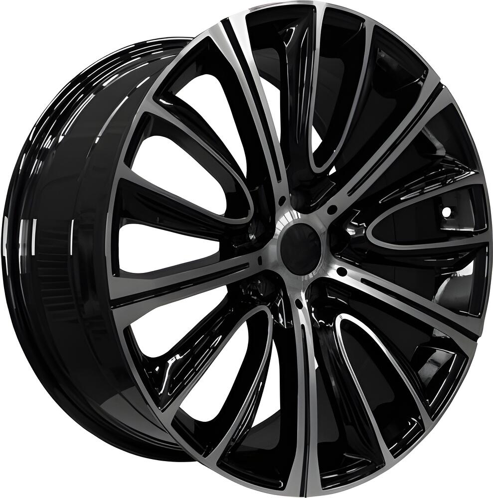 PDW 5241 8x18 5x112 ET 30 Dia 66 Gloss Black Machine Face
