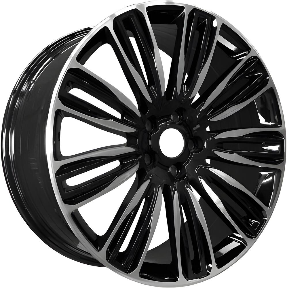 PDW 5312 9.5x21 5x120 ET 48 Dia 72.56 Gloss Black Machine Face