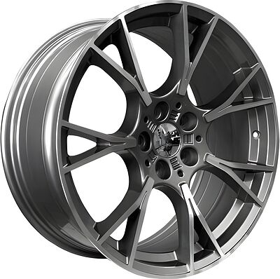 PDW 5407 8.5x19 5x120 ET 30 Dia 72.65 Gun Grey Machined Face