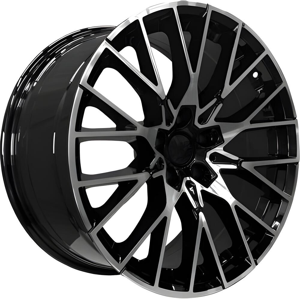 PDW 5408 8.5x19 5x112 ET 25 Dia 66.5 Gloss Black Machine Face