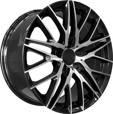 PDW 5411 8x18 5x112 ET 40 Dia 66.5 Gloss Black Machine Face