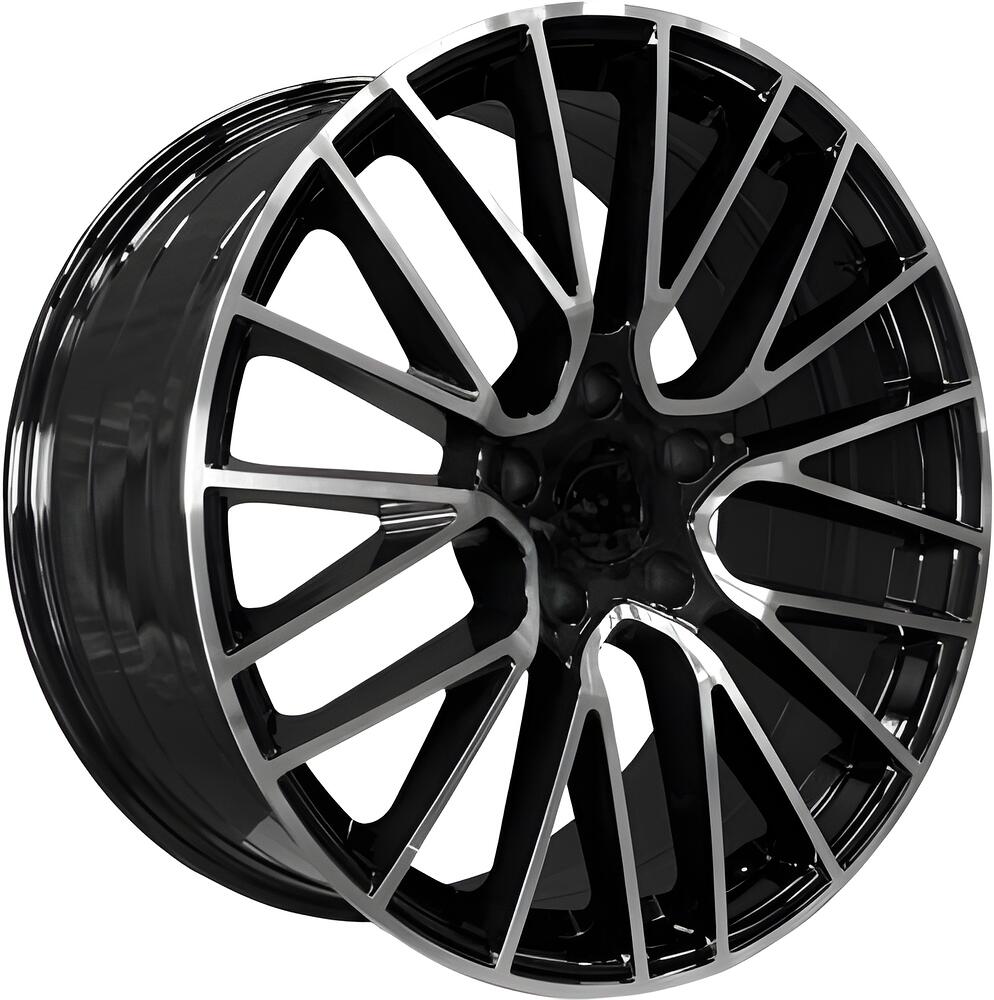 PDW 5413 9.5x21 5x130 ET 46 Dia 71.5 Gloss Black Machine Face