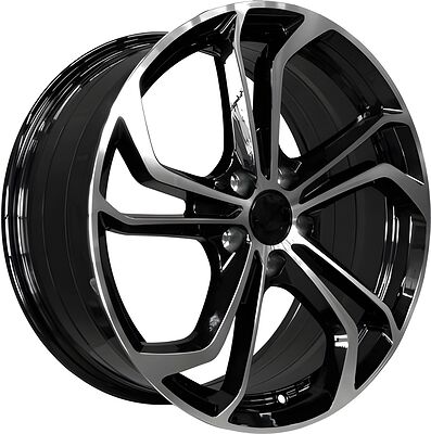 PDW 5457 7.5x17 5x112 ET 42 Dia 57.1 Gloss Black Machine Face