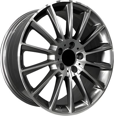 PDW 5459 8x18 5x112 ET 43 Dia 66.6 Grey Machine Face