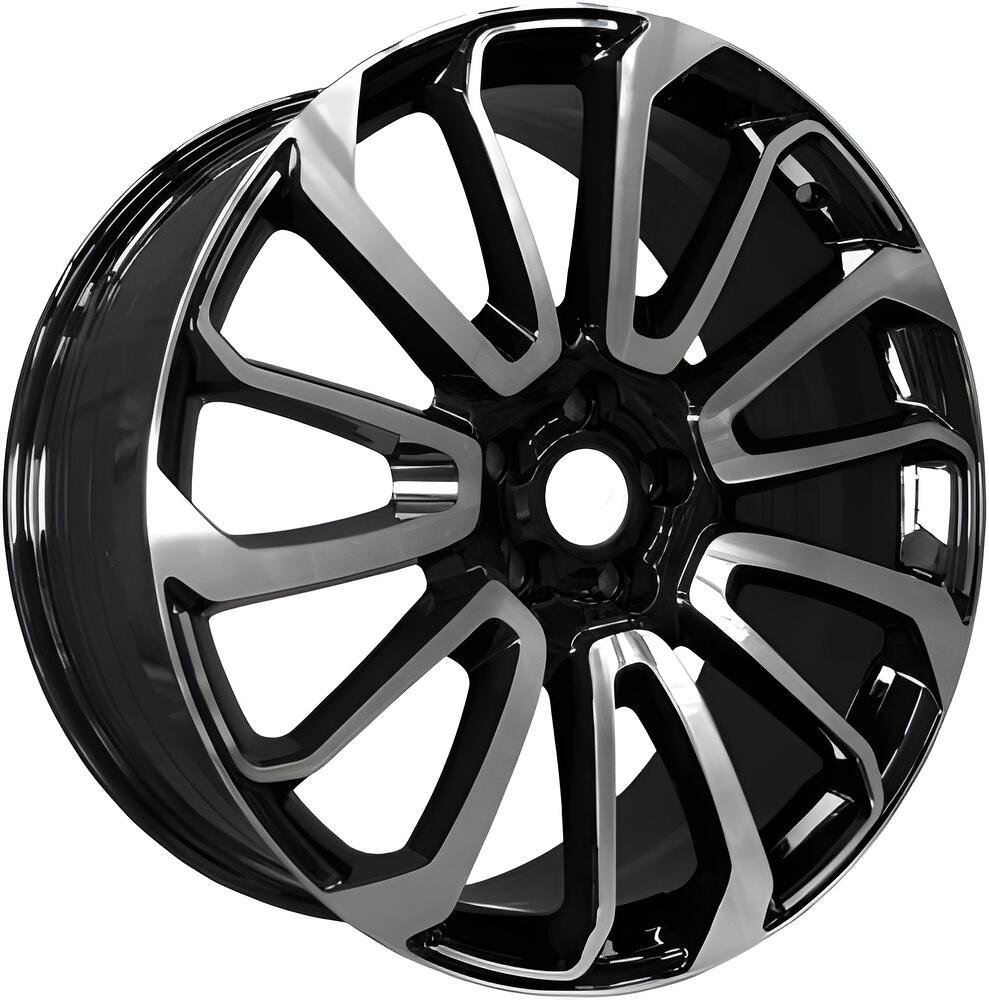 PDW 7013 9x22 5x120 ET 45 Dia 72 Gloss Black Machine Face