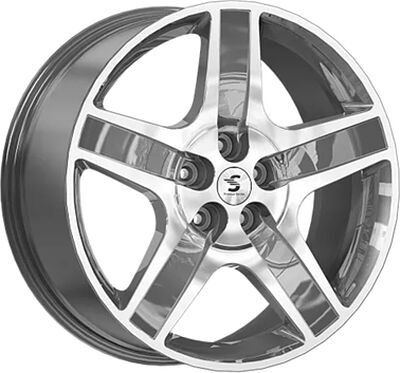 Premium Series КР008 (Jetour X90 Plus) 8.5x20 5x108 ET 43 Dia 60.1 Diamond Gloss Graphite
