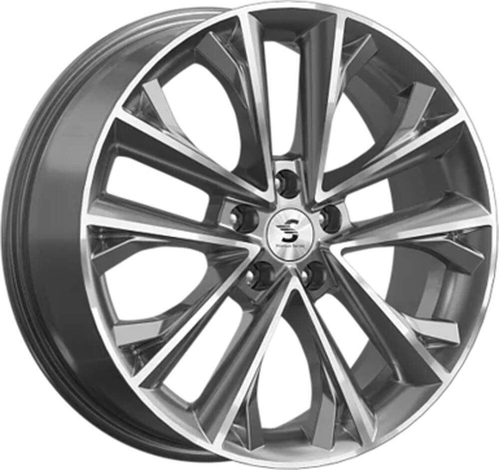 Premium Series КР012 (Tiggo 8 Pro) 7x18 5x108 ET 47 Dia 60.1 Diamond Gloss Graphite