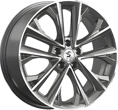 Premium Series КР012 Tiggo 7 Pro 7x18 5x108 ET 33 Dia 60.1 Diamond Gloss Graphite