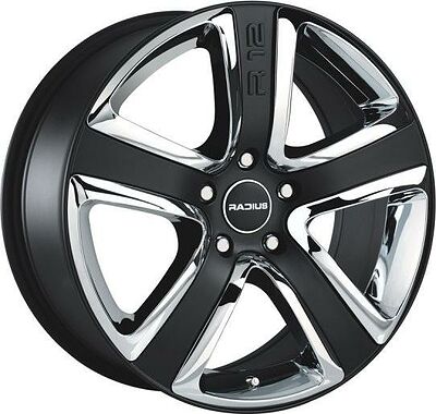 Radius R12 8x18 5x112 ET 35 Dia 75 Matt Black