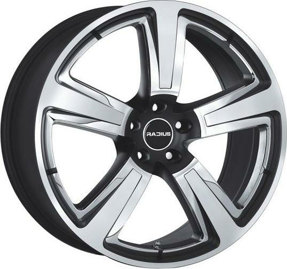 Radius R15 8x18 5x114.3 ET 38 Dia 75 Matt Black